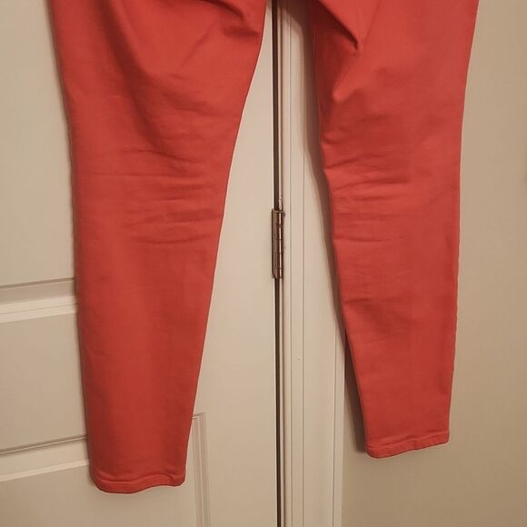 Ann Taylor Loft Coral Pink "Super Skinny" Jeans Size 31 US 12 - Picture 6 of 8